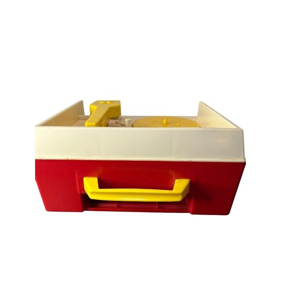 Vintage Fisher Price Music Box Record Player with 3 Plastic Records Works - Picture 9 of 16